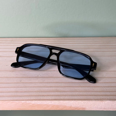 ÓCULOS CASSIO PRETO LENTE AZUL