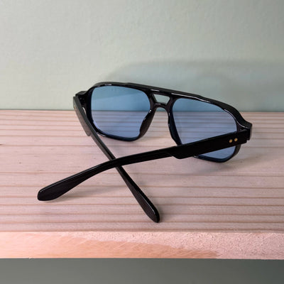 ÓCULOS CASSIO PRETO LENTE AZUL