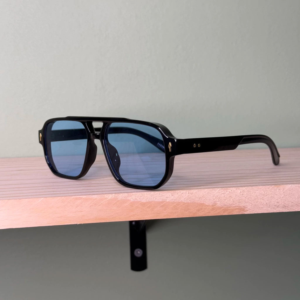ÓCULOS CASSIO PRETO LENTE AZUL